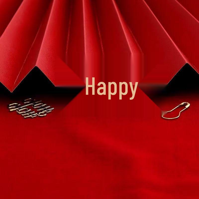 Wedding Double Happiness Pendant Brooch: Copper Character Buckle. Contact Customer Service To Order. Not Sold Separately.