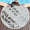 Summer Swimming Pool Marble Pattern Series Round Beach Towel Digital Printing Heat Transfer Beach Gym Seaside Bath Towel