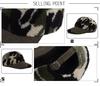 Camouflage Lammwolle Baseballkappe - Unisex Herbst/Winter Warme Entenschnabel Sonnenhut