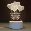 Lamp Acrylic 3d Usb Led Night Lights Xmas Christmas Birthday Gifts Decorations