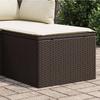 VidaXL Garden Stool with Cushion, Seat with Cover, Patio Furniture Balcony Terrace Backyard Outdoor, Brown 366204