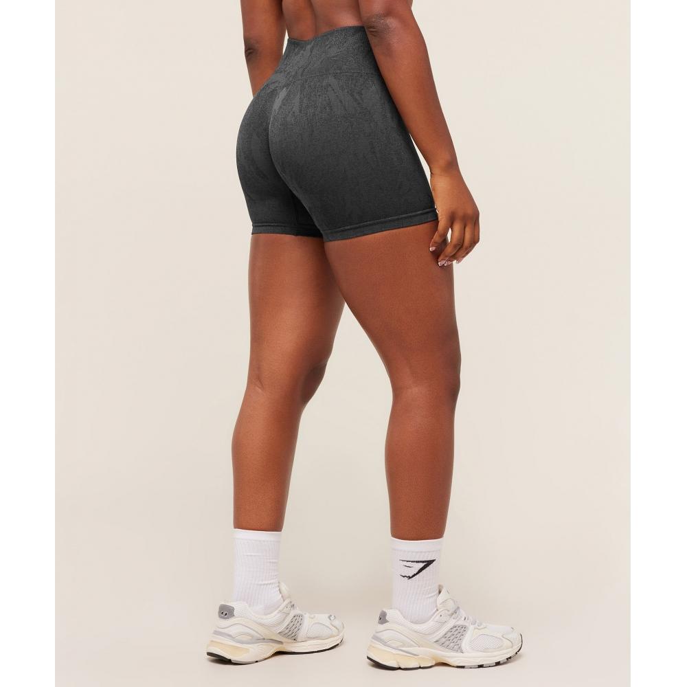 Gymshark Adapt Camo Seamless Shorts Asphalt Grey Black B4b9e Gc8n