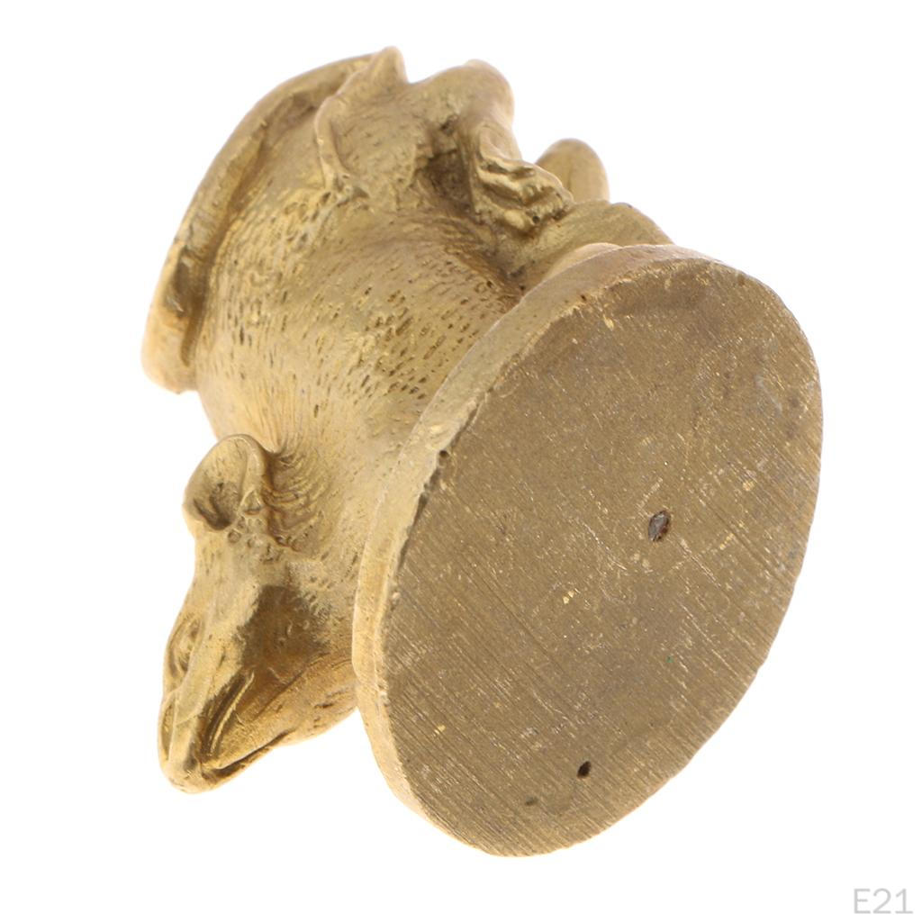 Messing Glück Chinesische Tierkreiszeichen Sammelstatuen Figuren für dekorative kreative Geschenke
