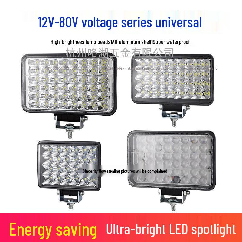 Ultra-Bright 12V/24V LED Spotlights for Truck, Forklift, Excavator, Tractor Headlights, and Reversing Lights