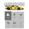 Large 1/18 Lamborghini Aventador SVJ Supercar Model Simulation Interior Details Adult Collection Ornaments Boy Gift Halloween Toys