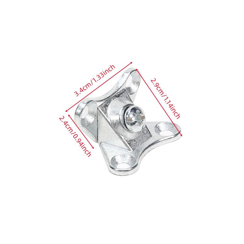 Zinc Alloy Corner Brackets with Screw Removable Right Angle L-Shaped Support Metal Connector Holder Corner Brace for Furniture