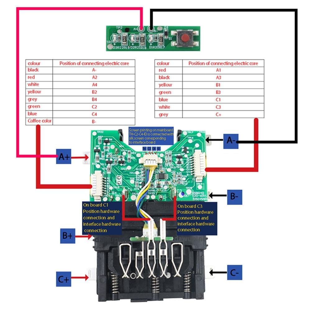 DCB609 Battery Plastic Case Charging Protection Circuit Board For  60V