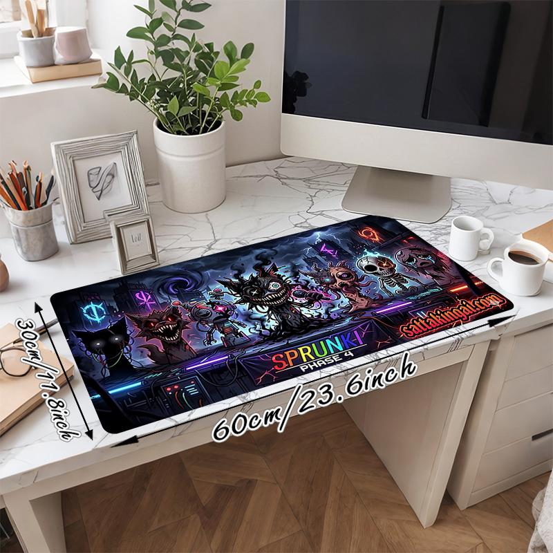 1Pc Dark Fantasy Creatures Gaming Mouse Pad Keyboard Desk Mat Non-slip Rubber Lock Edge Waterproof Computer Mousepad for Office Home Decor Y190