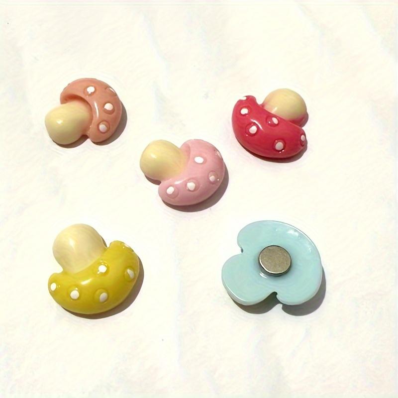 10pcs Refrigerator Magnets, Cute Cartoon Mushroom Fridge Magnets, Cute Decorative Magnets, Office Kitchen Magnets