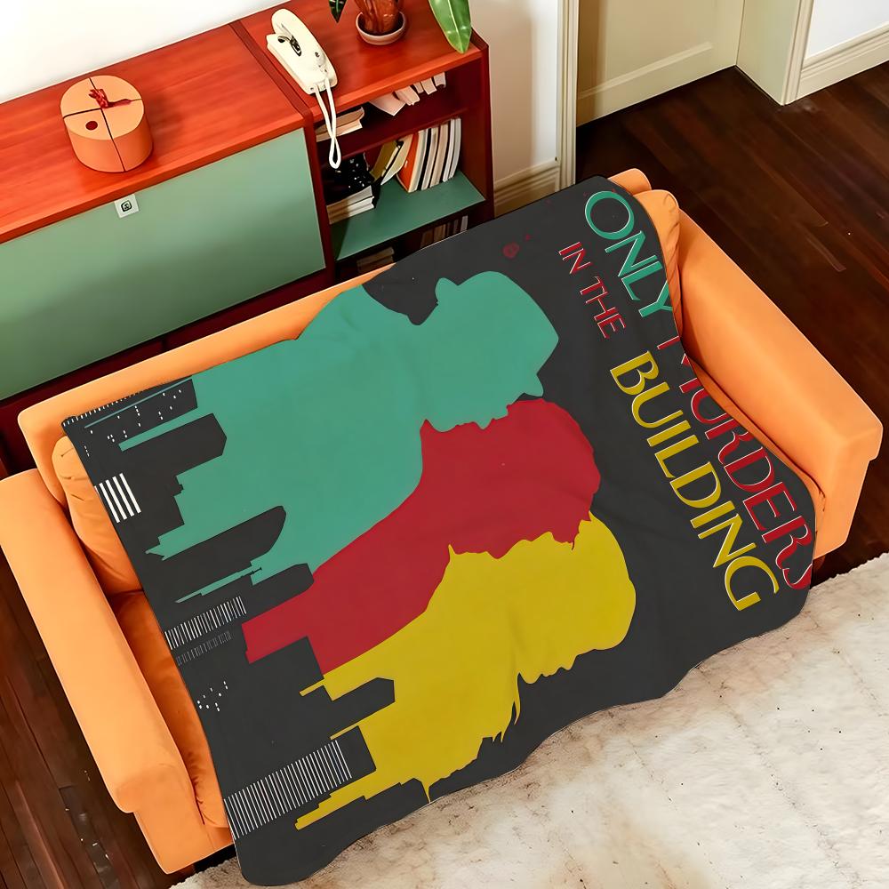 Drama O-Only Murders In the B-Building Throw Flannel Cozy Print Blanket, Portable, Durable Machine Washable Cute Cool