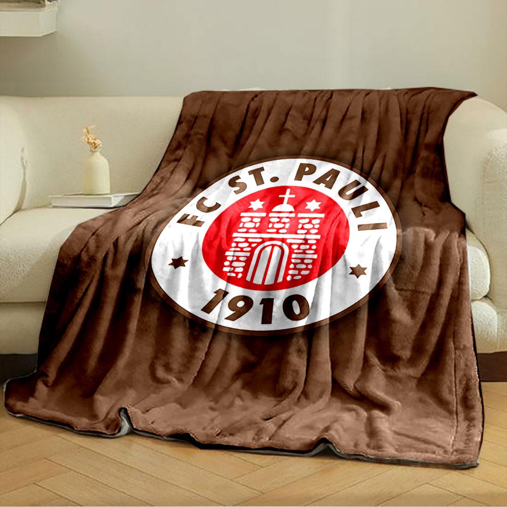 FC St. Pauli Logo Decke für alle Jahreszeiten Decke Mittagspause Überwurf Geschenk