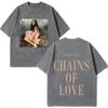 CHARLI XCX  Album Music, Fashion, Film Tour 2026 Print T-shirt Men Women Cotton Casual Loose Vintage Washed T Shirt Streetwear