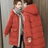 Baumwollgepolsterte Jacke Mittellang Koreanischer Stil Locker Winter Steppjacke Brotjacke Daunenjacke IELGY