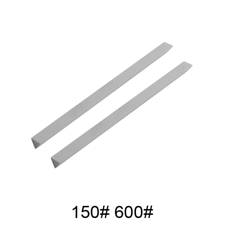 2 PCS 80-3000# Triangle Oil Stone Set Green Silicon Carbide Sand Rod Grinding Block Ceramic Jade Triangle Knife Sharpener Tool