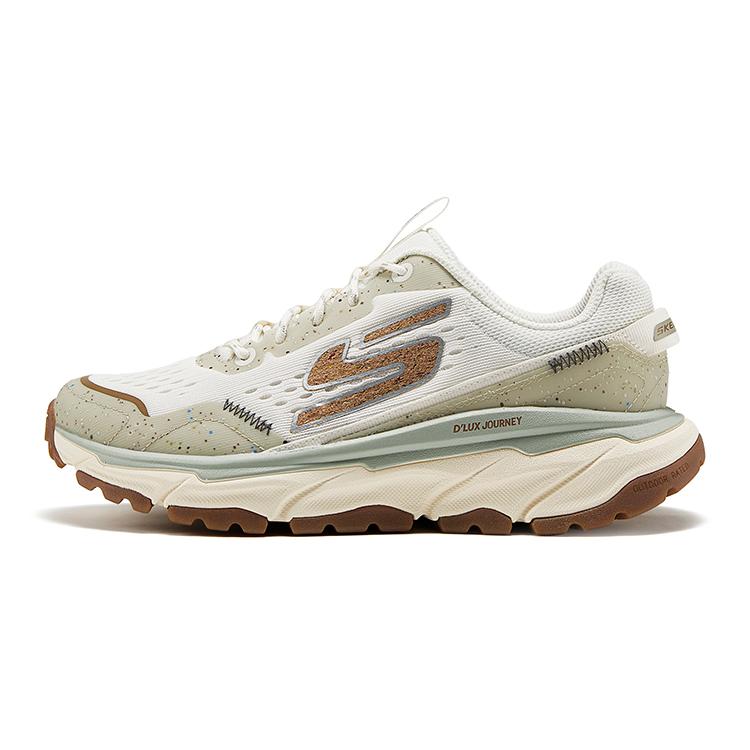 Skechers DLUX Journey Fashionable Comfortable Durable Low-Top Running Shoes Women sneaker White Green 180218-OFWT 38