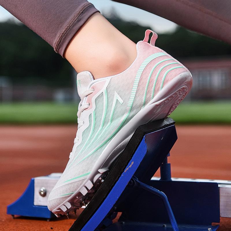 Student Nail Shoes Track and Field Short Running 100 Meters High School Entrance Exam Competition Specific Nail Shoes Men's and Women's Sports Shoes