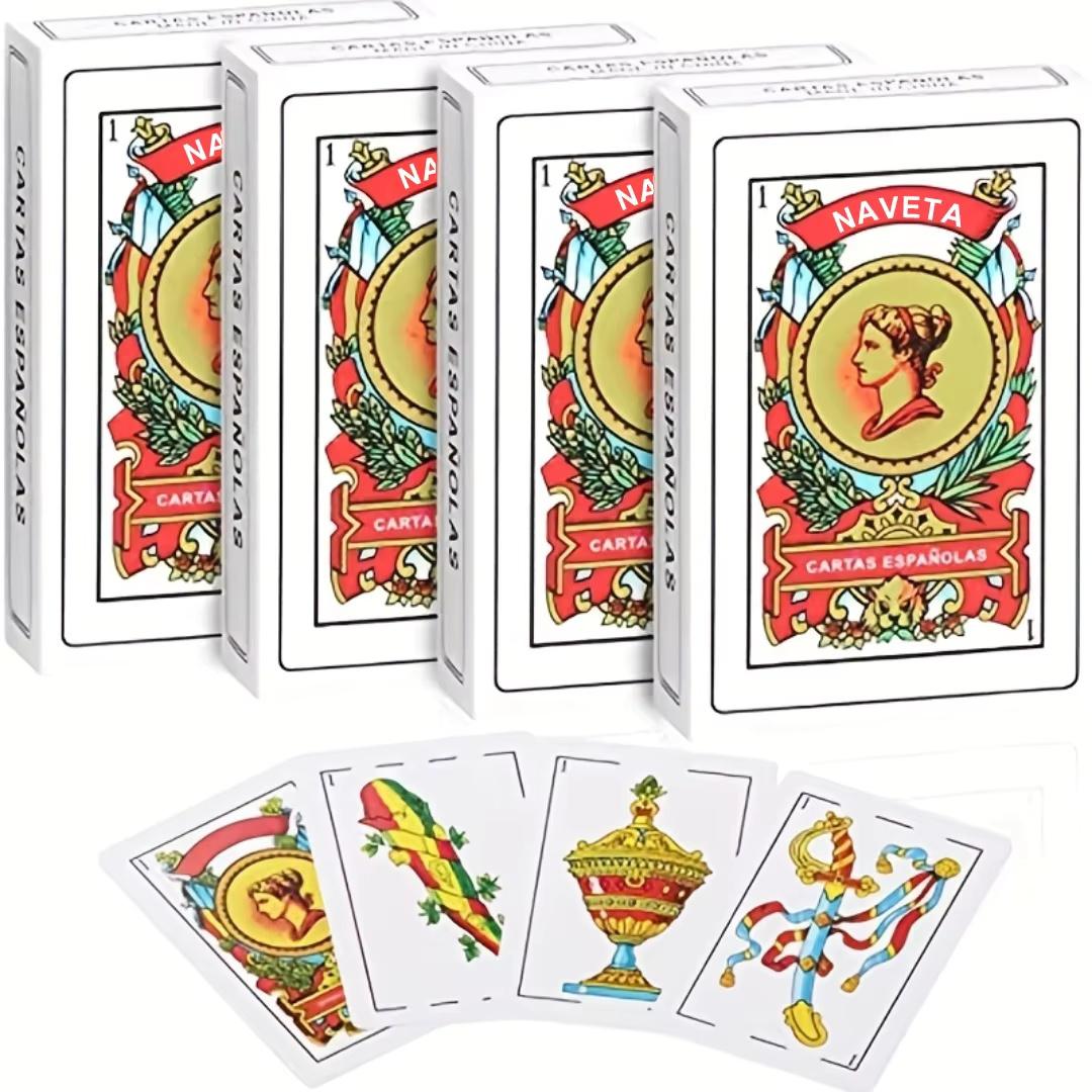

1 Deck Of Authentic Spanish Naipes Playing Cards - Perfect For Mexican Card Games And Poker! Great For Gifts, Party Time Fun!