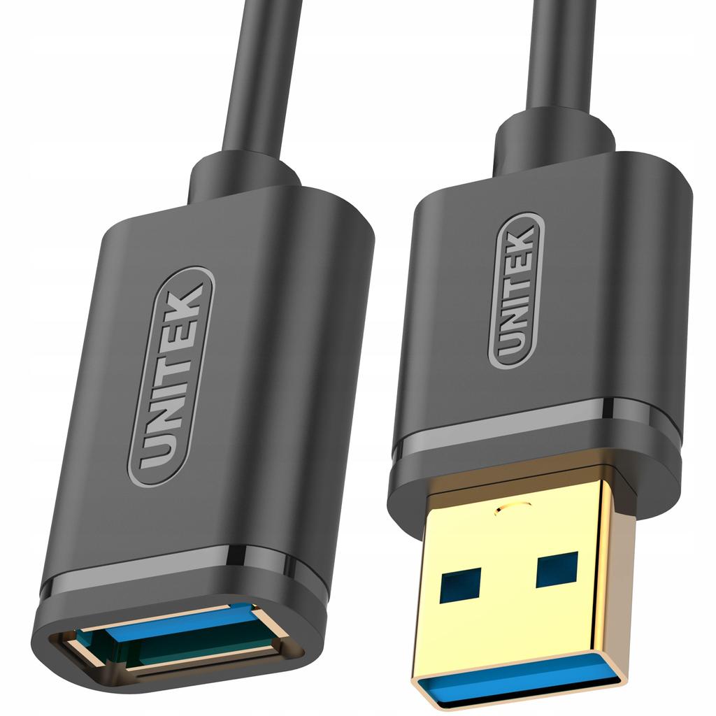 Kabel Unitek Y-C457GBK Przedłużacz USB 3.0 AM-AF 1,0m