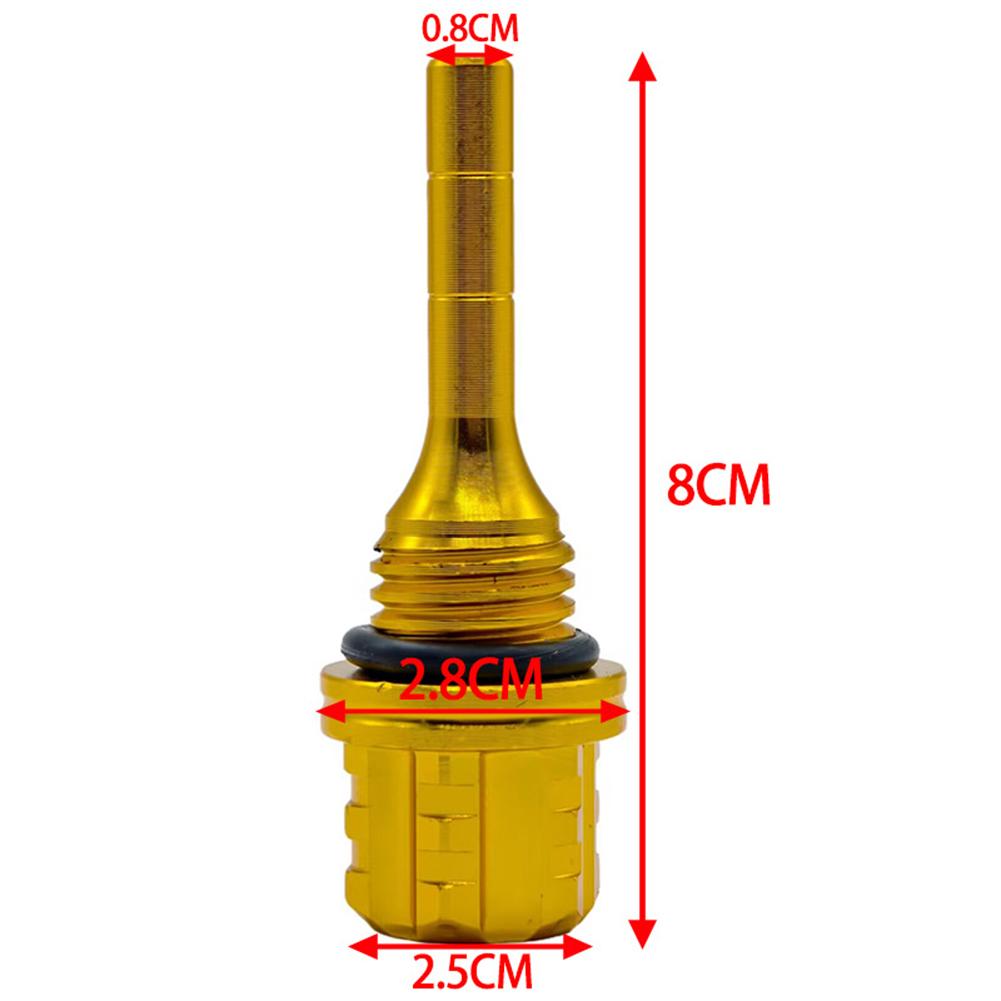 Motorcycle CNC Aluminum Alloy Hexagon Oil Dipstick for Style and Performance