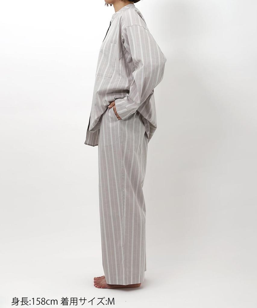 Wacoal RELAX SLEEP Sleep Science Long Sleeves and Cotton Blend YDX604 BE Science x & Pajamas, Pants, (Product Code M) [Sleep mintdesigns]