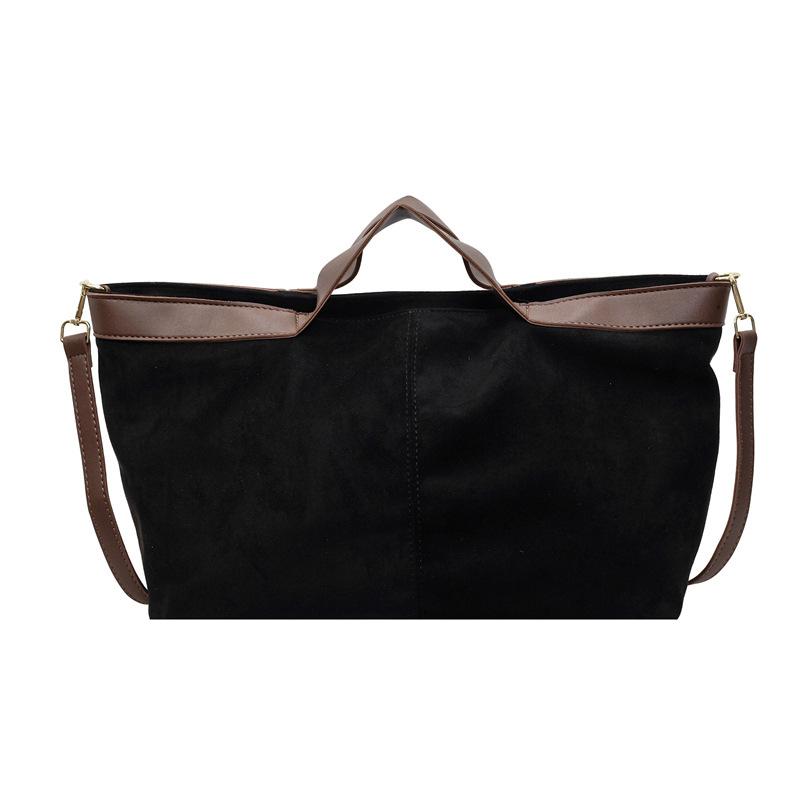 

Large Capacity Tote Shoulder Bag Retro Faux Suede Women Handbags Soft Shopper Purses Designer Bags for Women Crossbody Bag