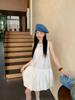 White sleeveless vest dress women's summer gentle wind temperament skirt small loose bud short skirt