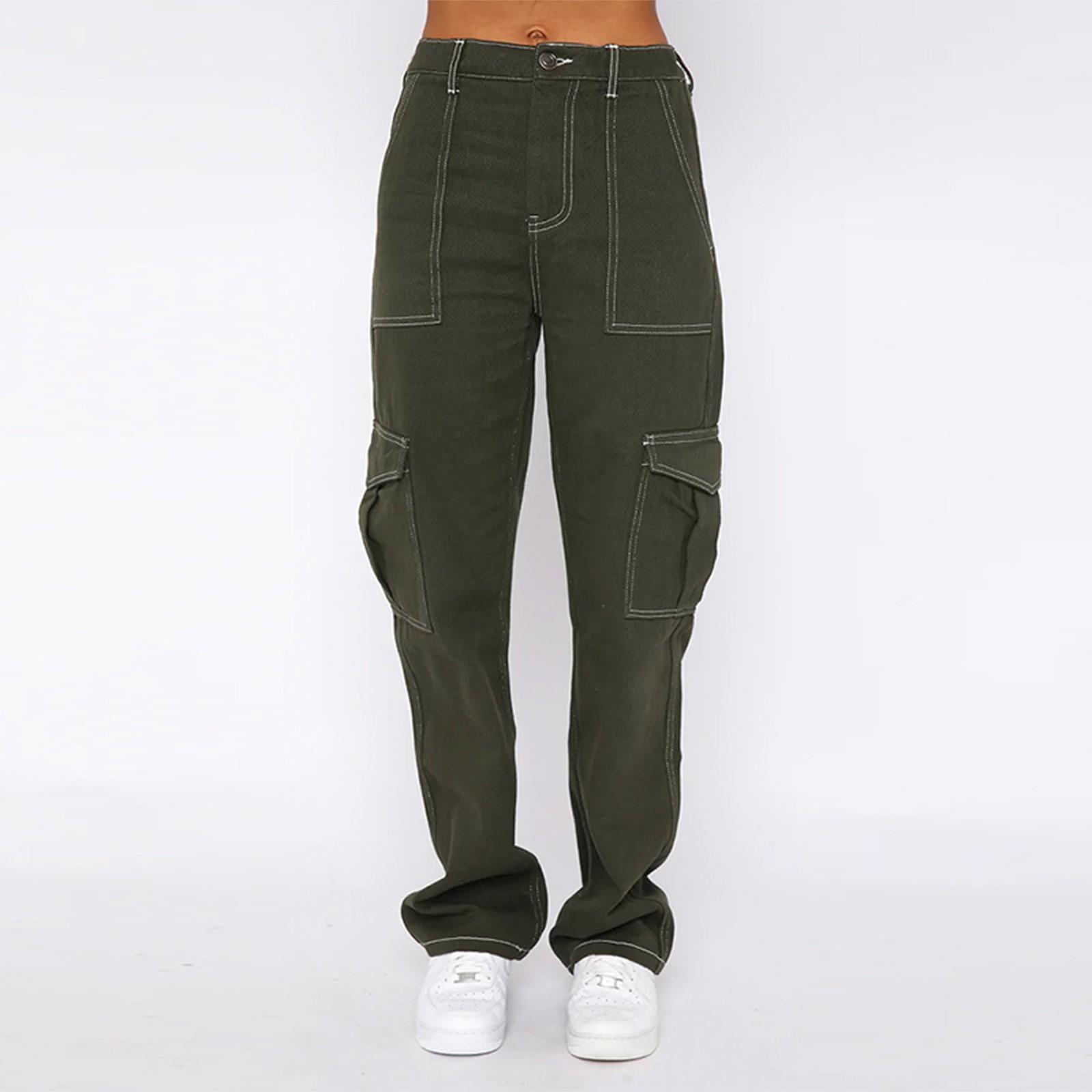 Женские свободные брюки-карго Спортивные брюки в стиле хип-хоп Свободные повседневные — фото 6