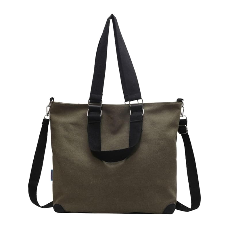 

tote bag 3way canvas With zipper With gusset canvas A4 large capacity shoulder bag on hand Shoulder bag Crossbody Fashionable commute Commuting to
