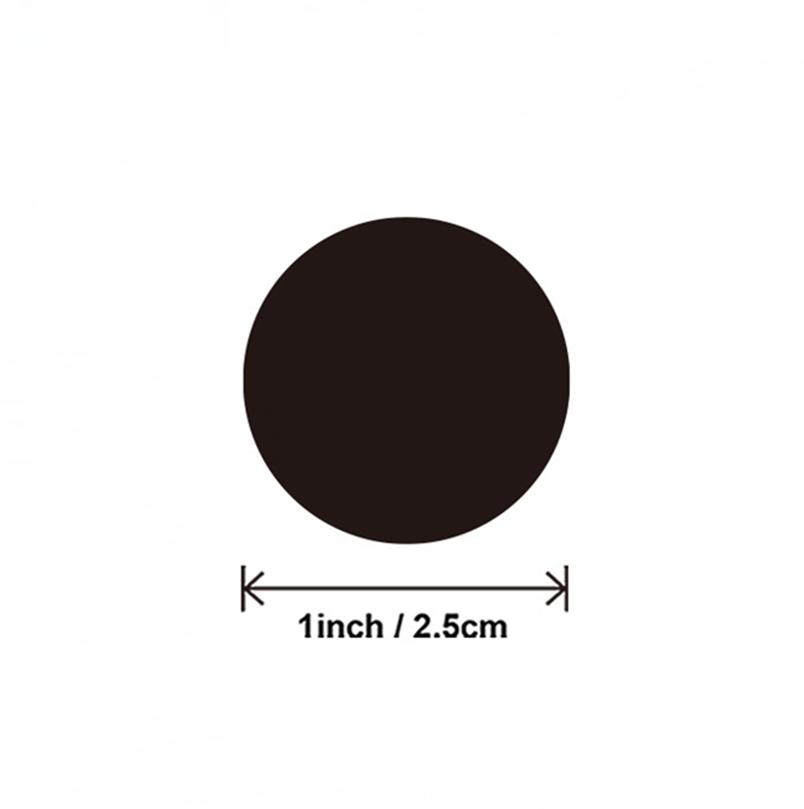 50-500Pcs Black Paper Stickers Round Blank Handmade Sticker Adhesive DIY Labels Gift Package Envelope Sealing Sticker Stationery