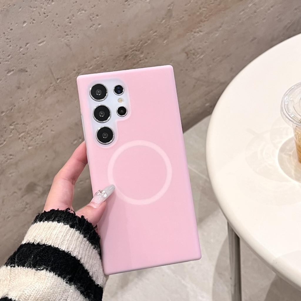 Samsung S25 Ultra Liquid Jelly Magnetic Suction Phone Case Suitable for S24 Skin Feeling S23FE Full Inclusive Anti Fall Protection Case