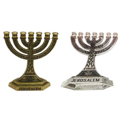 12 Stämme Israels Menora Je 7-armiger Kerzenhalter Jerusalemer Tempel Kerzenleuchter Religiöser Kandelaber für Kirche