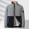 New men's autumn and winter velvet cotton-padded jacket trendy fashion thickened cotton clothes couple baseball collar jacket