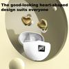 Lovely Heart Shape Wireless Earphones Earbuds With Modern Wireless Headphones And Comfortable Fit For Daily Use TE-I3