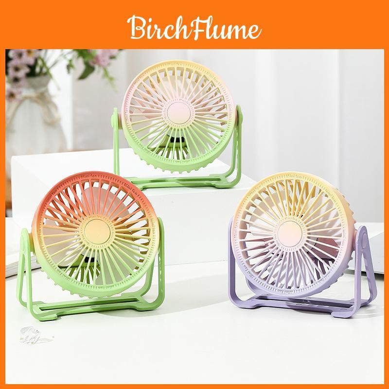 New Mini Usb Fan Color Changing Portable Desktop Fan With Built-in Battery Ideal For Students Dormitories Characters)
