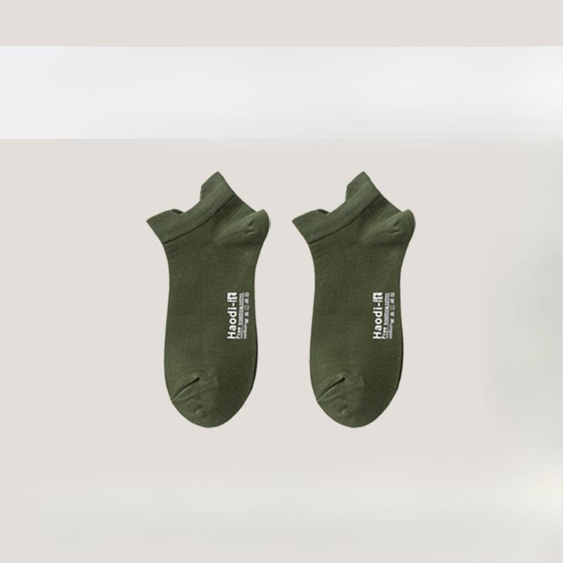 Summer Pure Cotton Shallow-mouthed Anti-pilling Invisible Socks That Won't Fall Off and Summer Thin Solid-colored Women's Boat Socks