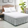 Elastic Bed Skirt Solid Color Ruffled Bed Skirt Elastic Bed Skirt Multiple Colors Multiple Sizes