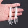 Noctilucence Color Tube Squid Drop Earrings for Women Giant Jelly Bionic Soft Lure Marine Animal Earring Fishing Lovers Gifts