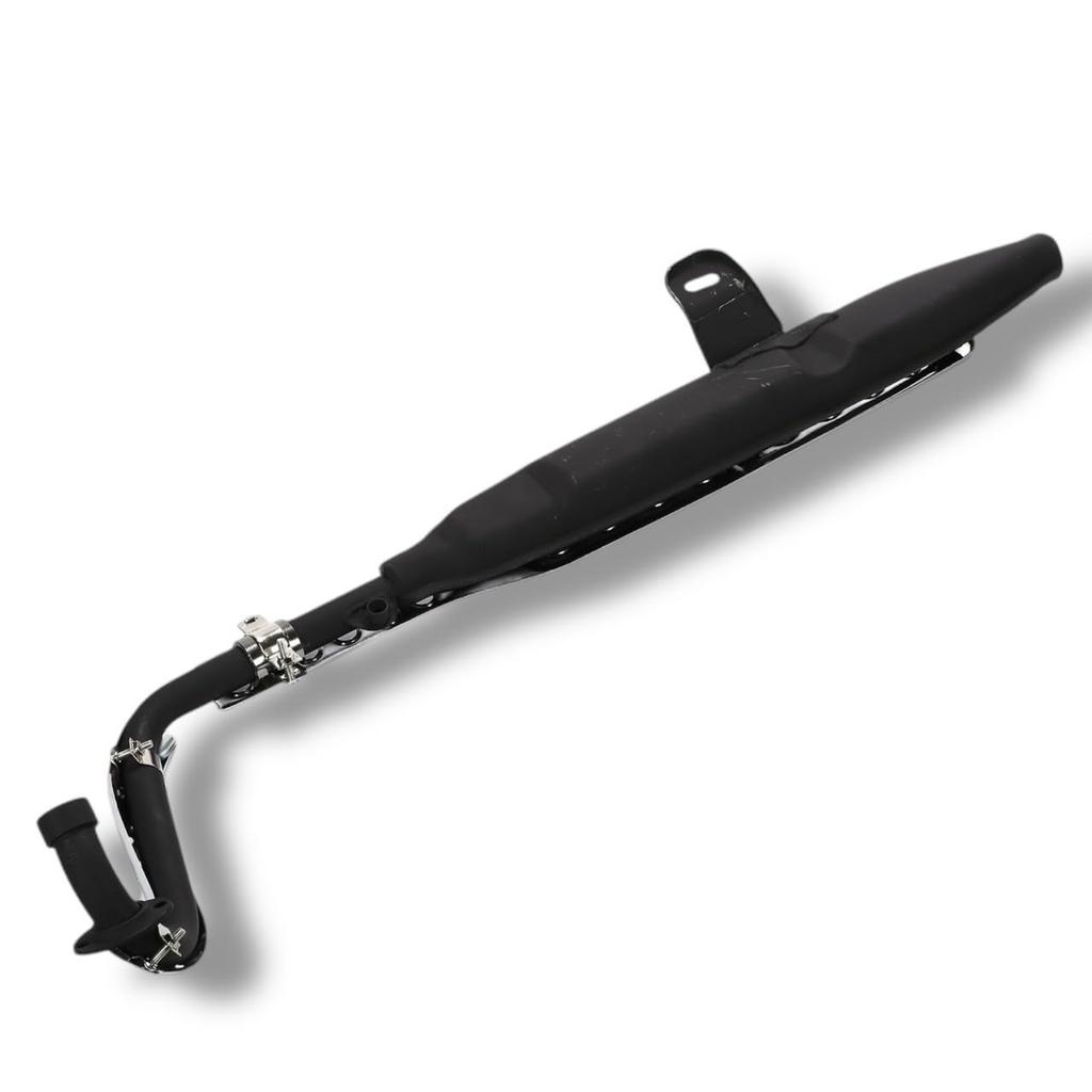 Kanoan Up Muffler for Honda Scrambler Muffler Super Cub C50 C70 C90 Little Cub Steel Plated Black Custom Parts Scrambler Muffler Cub Aftermarket Parts