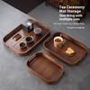Gianxi Tea Tray Home 2025 New Small Tray Tea Cup Tea Tray Tea Set Storage Plate Solid Wood Tea Plate