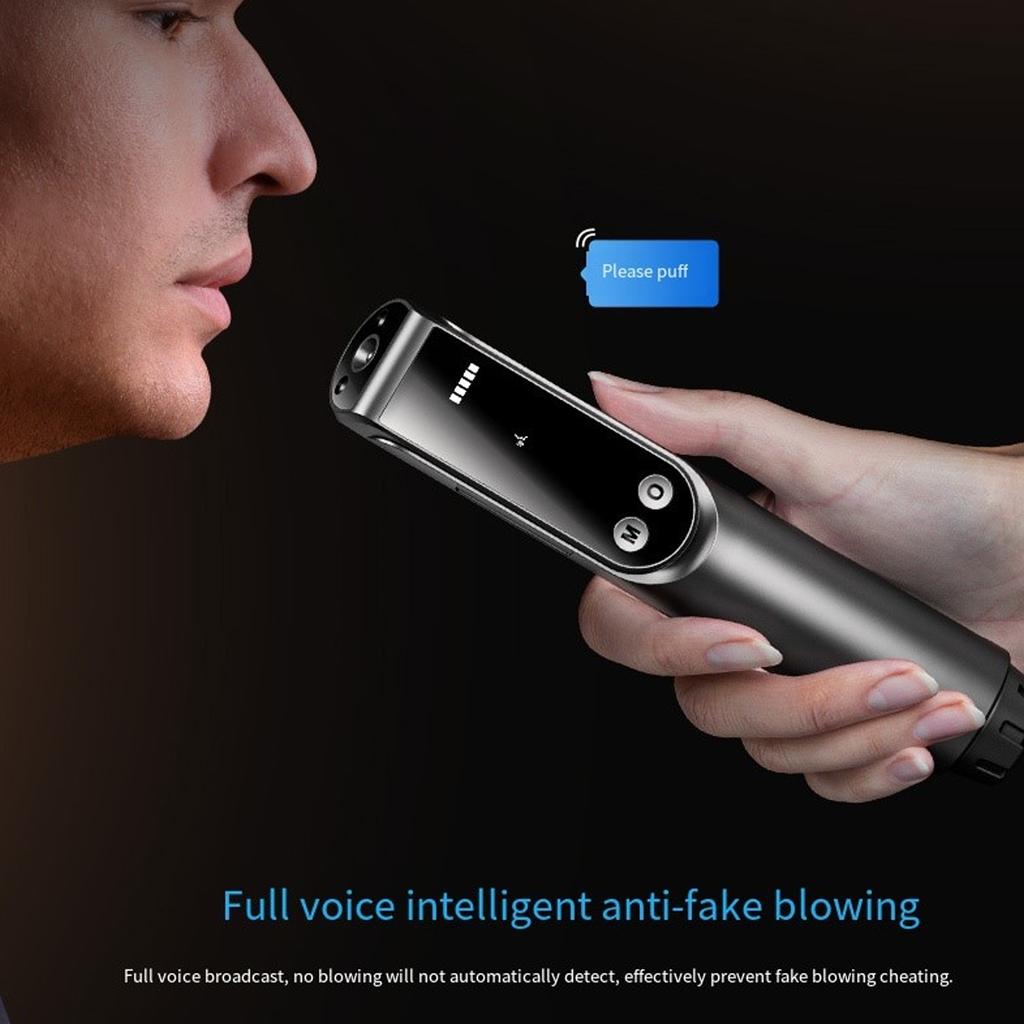 Professional Alcohols Meter Portable Quick Response Alcohols Tester with Voice Broadcast Indicator Digital Breathalyzer
