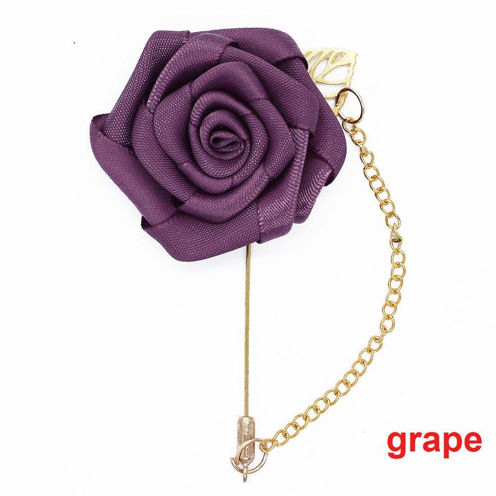 Groom Boutonniere Corsage Lapel Pin Simple Roses Brooch Pins Fashion Accessories Brooches Jewelry