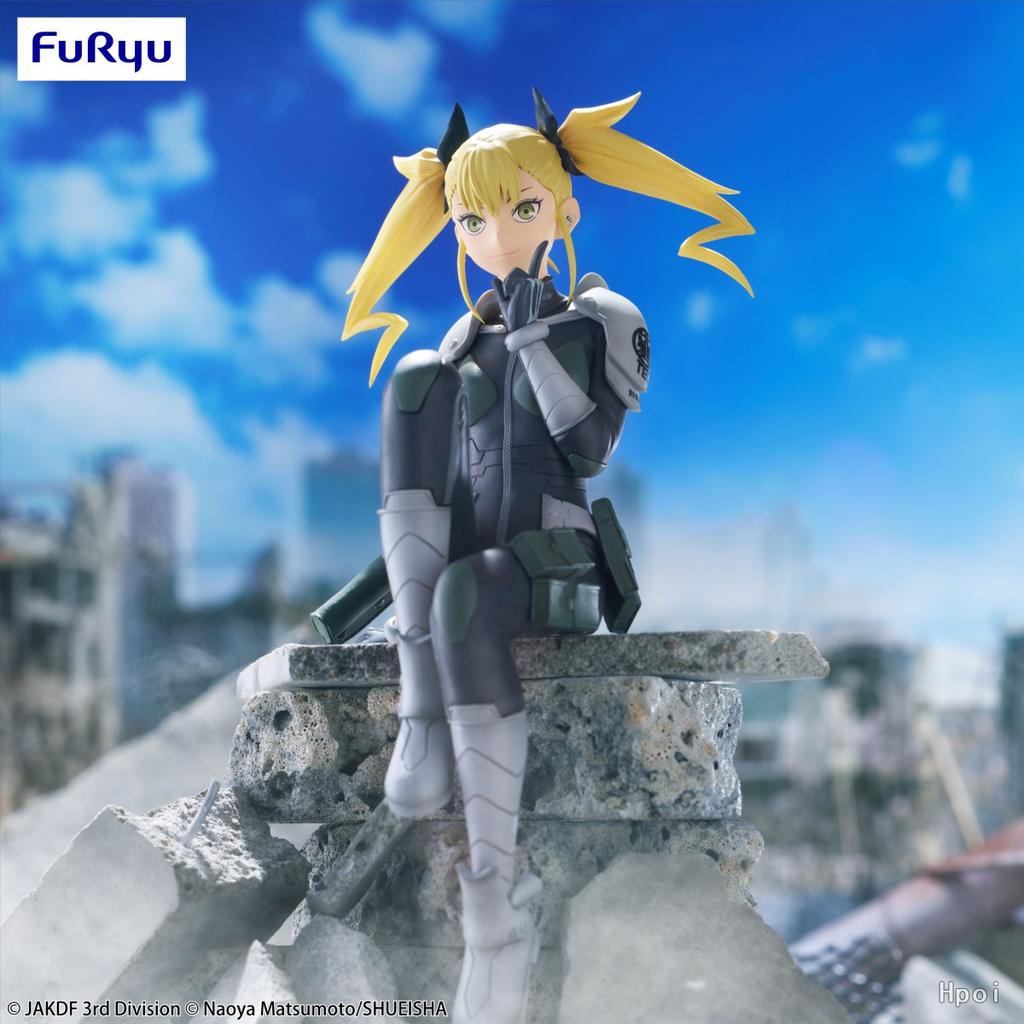 15CM Anime kaiju No.8 Figure Yonogamiya Kikoru Figure Noodle Stopper Sitting Posture Model Toy Doll Aciton Figure PVC