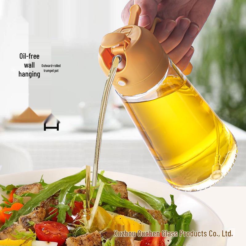 Dual-Function Leak-Proof Glass Oil Sprayer & Pourer for Kitchen