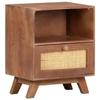 VidaXL Bedside Table Nightstand Bedside Cabinet Bed Cabinet Bedroom Home Interior 40x30x50 Cm Wood of 323597