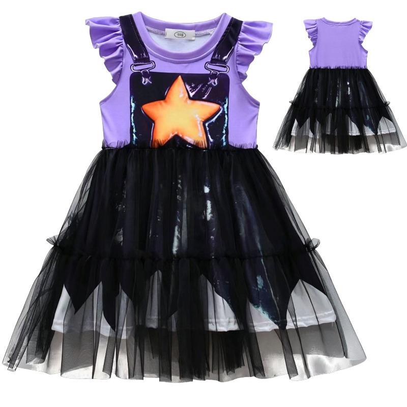 NEW Horror Game Play Time Lily Cosplay Costume Girls Dress Up Bobi 5 Puppet Lily Children's Party Birthday Casual Clothes Halloween Carnival Clothing