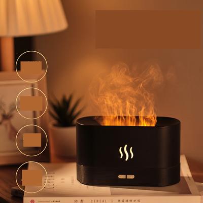 180ml Usb Essential Oil Diffuser Simulation Flame Ultrasonic Humidifier For Home Office Air Freshener Fragrance Sleep Atomizer