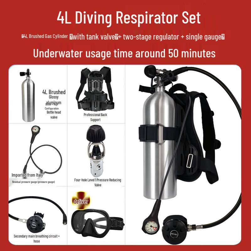 WEZHO 4L Scuba Diving Oxygen Tank System