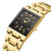 Men's Square Quartz Waterproof Business Watch, Automatic & Non-Mechanical