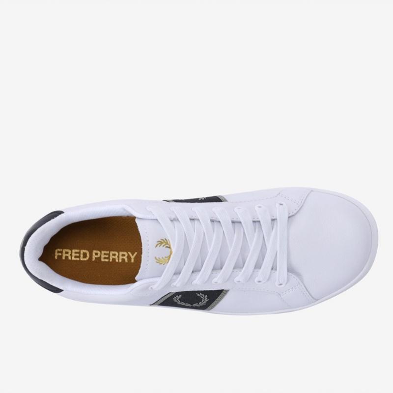 Fred Perry Men S White SneakerS B721 Leather Webbing