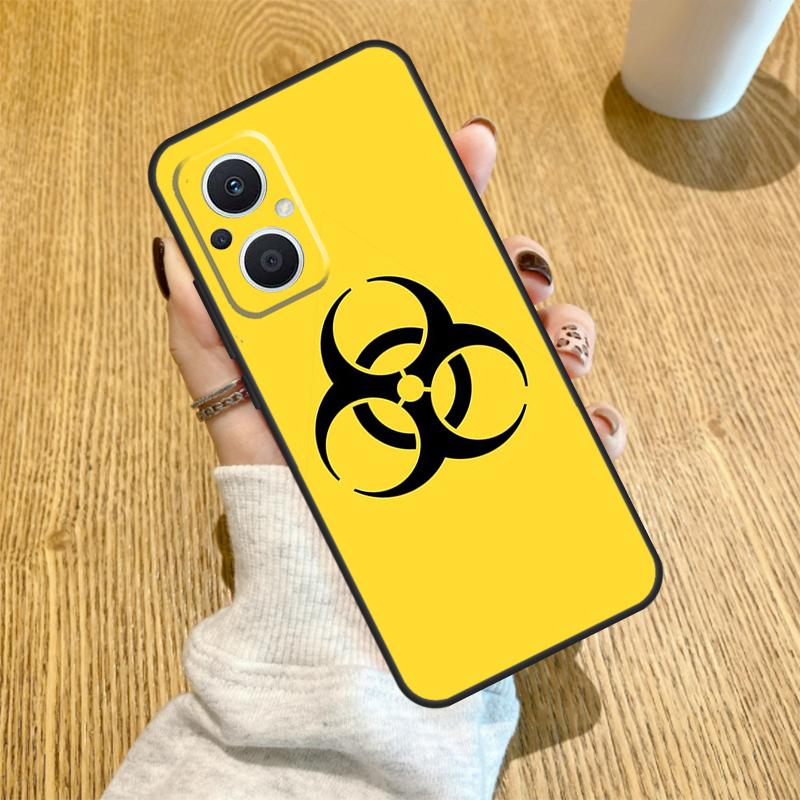 Biohazard Symbol Logo Funda For OPPO Reno 13 F 14F 12F 11F 8T 7 8 Lite 10 11 12 14 OPPO Find X5 X6 X8 X9 Pro Case